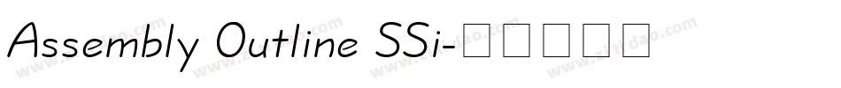 Assembly Outline SSi字体转换